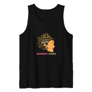 Discover Black History Month Aquarius Queen Black Womens Tank Tops