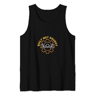 Discover Built Not Bought FPV Drone Builder Quadrocopter Pilot Tank Tops