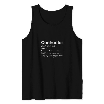 Discover Contractor Gift Handyman Contractor Definition Builder Tank Tops