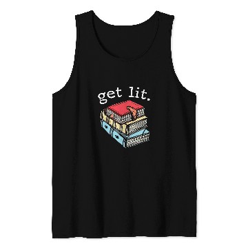 Discover Reading Book Funny Writer Get Lit meme Write Author Writing Book Lover Reader Tank Tops