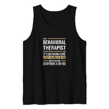 Discover Behavioral Therapist Definition Funny Job Tank Tops