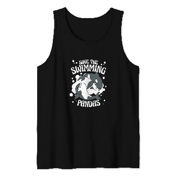 Discover Funny Bear Orca Save the swimming pandas Cute Bears Tank Tops