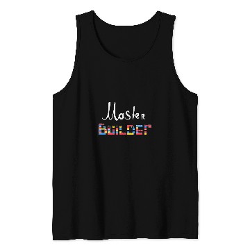 Discover Cute Brick Blocks Building Meme Master Builder Tank Tops