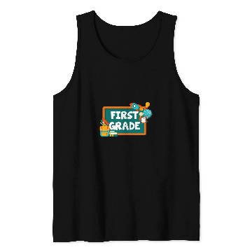 Discover First Grade 1st Grade Teacher Appreciation School Tank Tops