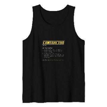 Discover Contractor Construction Worker Builder Handyman Gift Tank Tops