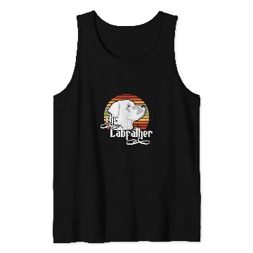 Discover Labrador Lab Dog Funny Dog The Labfather Lab Labrador Dad Retro Sunset Tank Tops