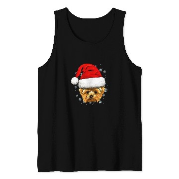Discover Yorkshire Terrier Dog Christmas Santa Clause Navidad Xmas351 Yorkie Tank Tops