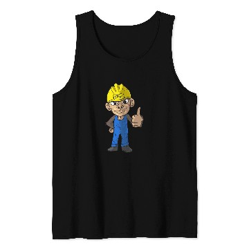 Discover Construction Manager Builder Monkey Construction Worker Tank Tops