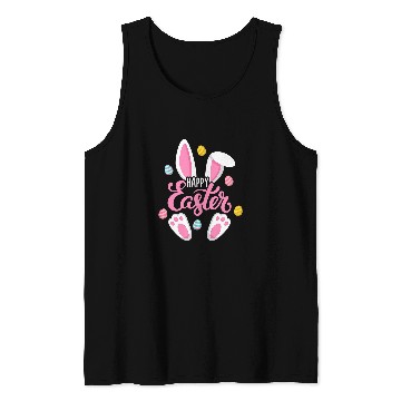 Discover Rabbits Happy Easter Bunny Women Girls Rabbit Easter Egg Hunt Funny Tank Tops