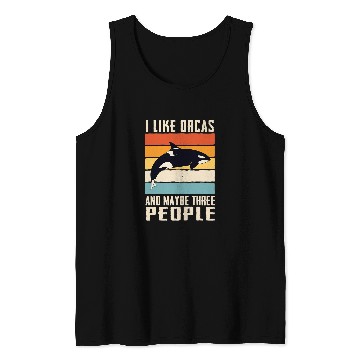 Discover Whales Orca Killer Whale Ocean Tank Tops