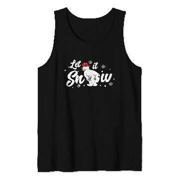 Discover Let It Snow Funny Snowing Cold Winter Vibes Merry Christmas 184 Tank Tops
