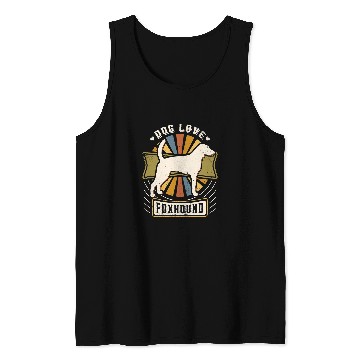 Discover Foxhound vintages Classic Retro Dog Lover Tank Tops