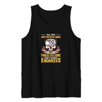 Discover Only The Finest Become Software Engineers Funny Tank Tops