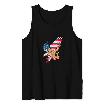 Discover Patriotic Skydiver US American Flag Freedom Skydiving Eagle Tank Tops