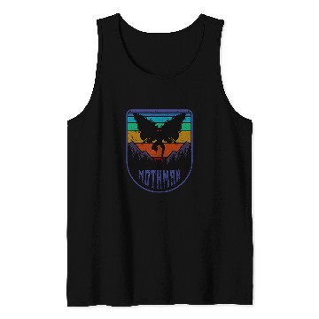 Discover Mothman Cryptid Humanoid Creature Cryptidcore Folklore 78 Tank Tops