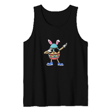 Discover Rabbits Dabbings easter egg with easter ears easter bunny Tank Tops