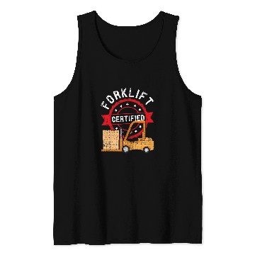 Discover Cool Forklift Operator Driver Trucker Forklift Tank Tops