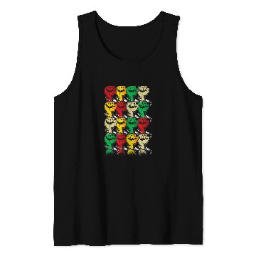 Discover Black history month Black Power Fists for Black Equality Tank Tops