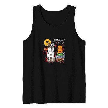 Discover Mummy St Bernard Dog Halloween Dog Scary Pumpkins Lover Tank Tops