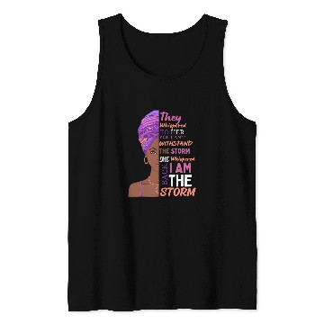 Discover She Whispered Back I Am The Storm African American Tank Tops