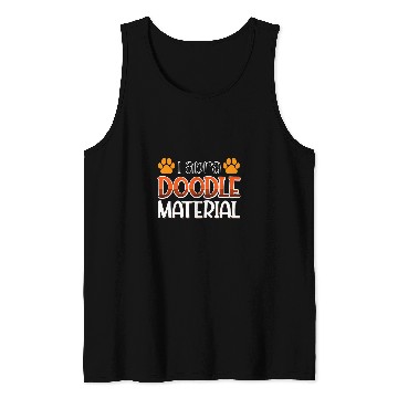 Discover Labradoodle Material Dog Copy Tank Tops