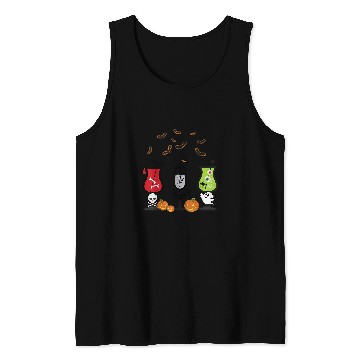 Discover vintages Halloween Wines Glass Pumpkin Devil Witch Ghost33 Tank Tops