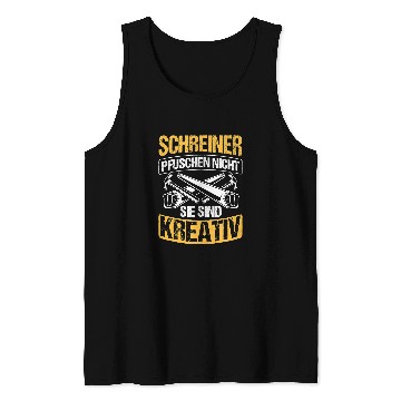 Discover Woodworking Puschen Not Creative Carpenter Tank Tops
