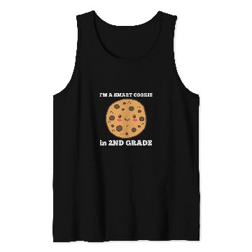 Discover Smart Cookie Funny Second Grade Back To School Student Tank Tops