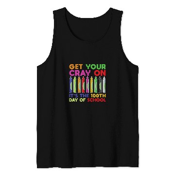 Discover Funny School Celebration Teacher Gift 100 Days Of School Tank Tops