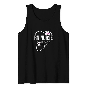 Discover RN nurses Est 2024 Registered nurses Graduation New RN nurses Tank Tops