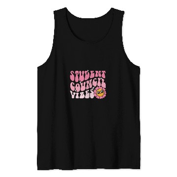 Discover Groovy Student Council Vibes School Student Teacher Tank Tops