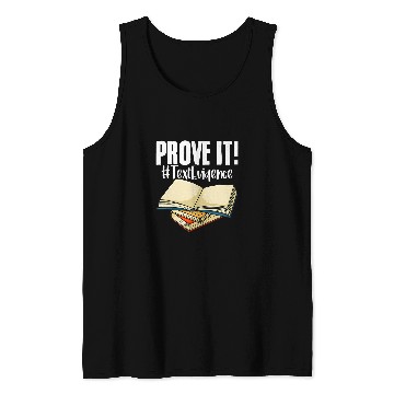 Discover Education Prove It Text Evidence Literature English Tutor Tank Tops