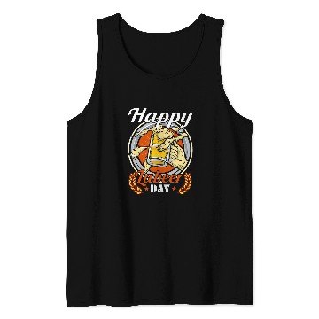 Discover Funny Happy Labeer Day Labor Day Drink Beer Worker Employee Tank Tops