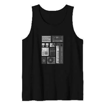 Discover Old School Hip Hop Rap Music Beat Maker Tank Tops