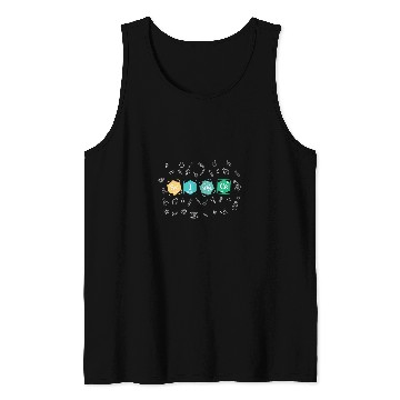 Discover Science Chemistry Elements Periodic Table Nerd Geek STEM Tank Tops