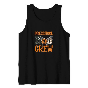 Discover Halloween Preschool Boo Crew PreK Preschool Teacher Student Tank Tops