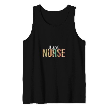Discover Leopard Rural nurses Print For Nursing Student Tank Tops
