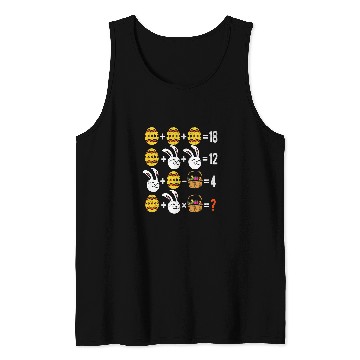 Discover Easter Order of Operations Quiz Math Teacher easter Egg Hunt Tank Tops