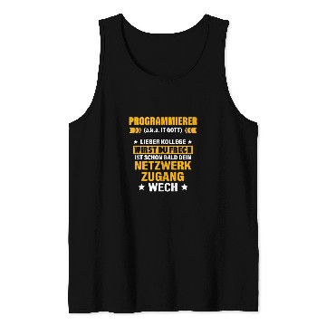 Discover Programmer aka IT God funny saying Tank Tops