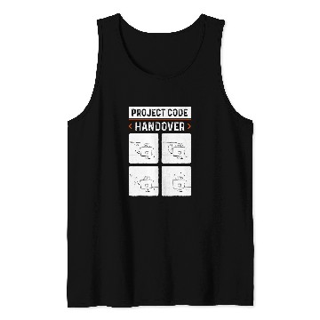 Discover Project Code Handover Software Developer Funny C Programmer Tank Tops