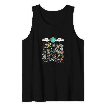 Discover Earth Day Alphabet Teacher Student Environmental Support Tank Tops