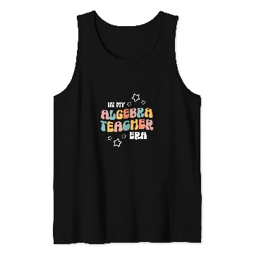 Discover Retro Boho Math Professor In My Algebra Teacher Era Tank Tops