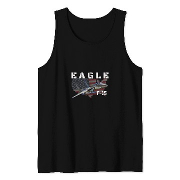 Discover F15 Eagle Fighter Jet Aircraft Military Aviation Pilot Tank Tops