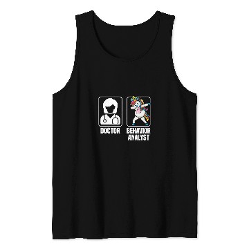 Discover Doctor Vs Behavior Analyst Unicorns ABA Therapist Tank Tops