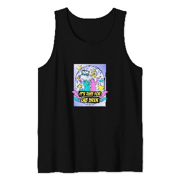 Discover Lab Week Laboratory Tech 90s Theme Technologist Scientist Tank Tops