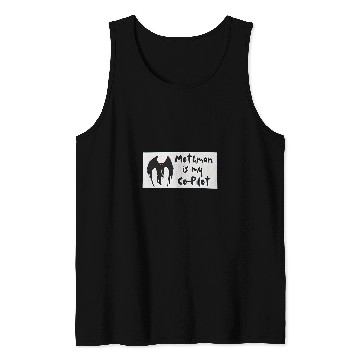 Discover Mothman is My Copilot Funny Mothman Bumper Tank Tops