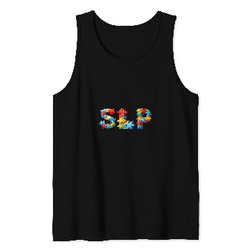 Discover Autism Awareness Speech Language Pathology SLP Tank Tops