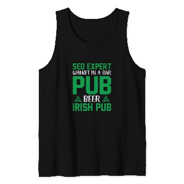 Discover Seo Expert Walket In A Bar Pub Beer Computer Science Coder Tank Tops