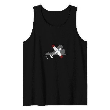 Discover PA32 Cherokee Six over Virginia Pilot Design Tank Tops