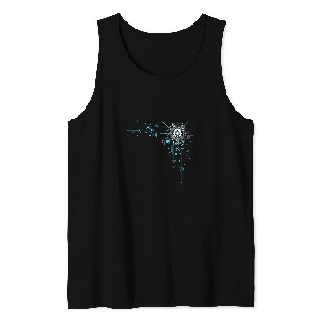 Discover Geek Tech Engineer Binary Code Circuit Board Tech Support Tank Tops